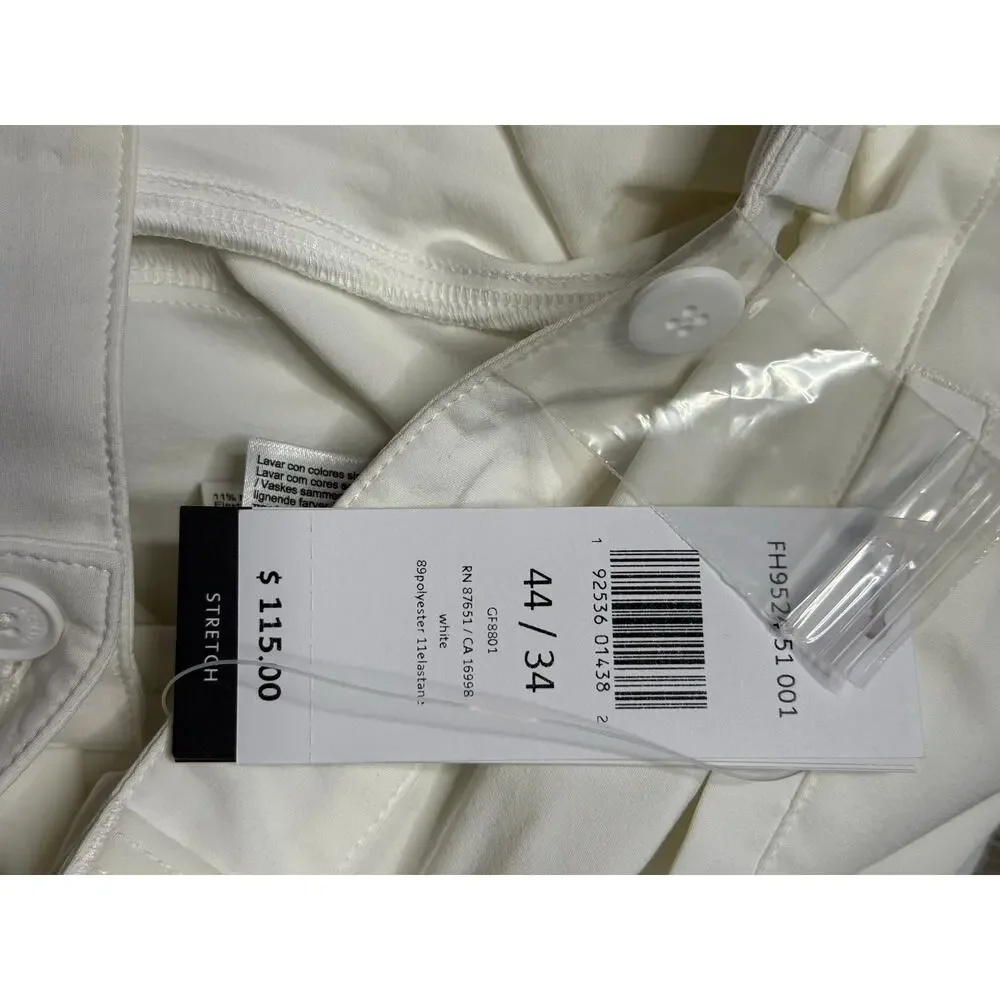 Lacoste Sport White Golf Shorts Men’s Size 34 Stretch Performance Flat Front NWT - Picture 9 of 9